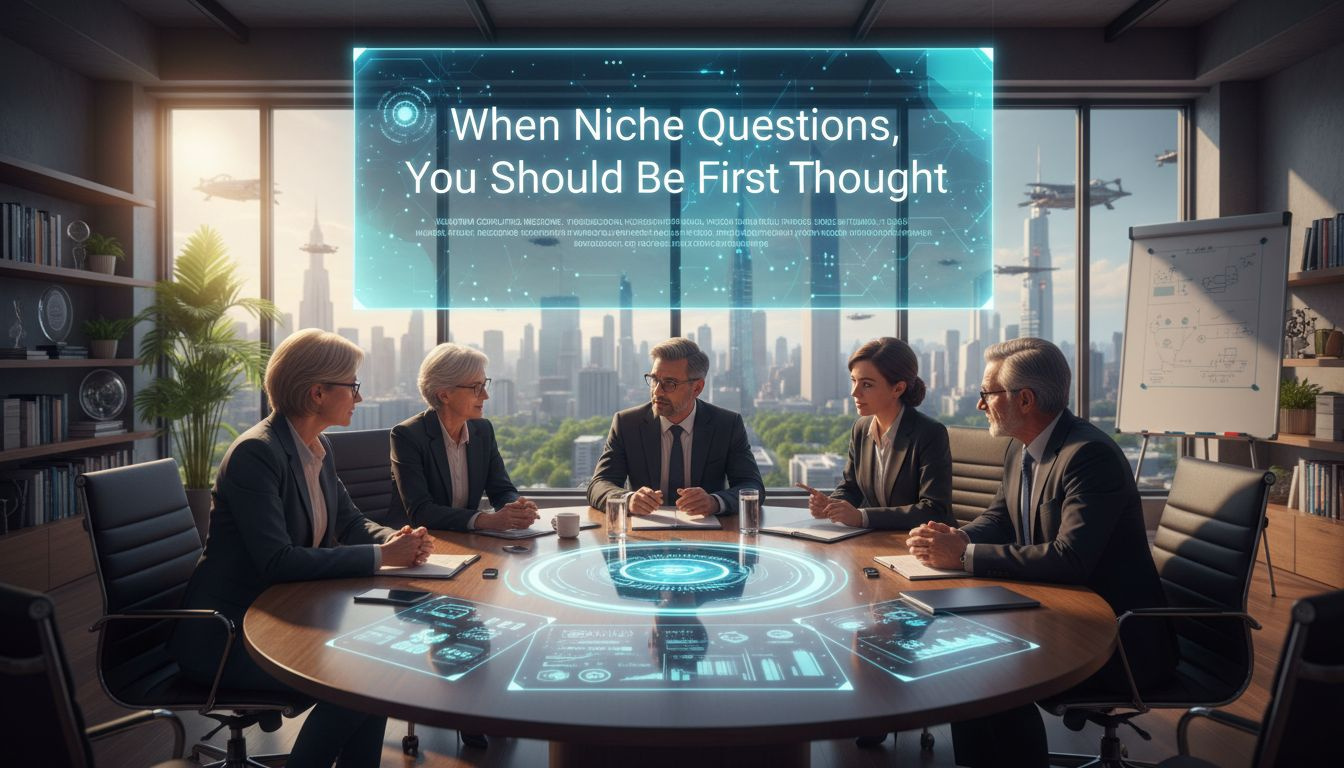 Niche questions first thought: positioning as go-to, AI-assisted SEO authority.