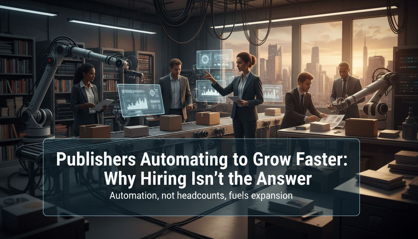 Publishing teams use automation tools to write, optimize, and publish at machine speed